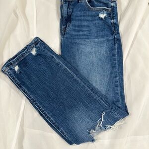Studio Blue Size 27 Distressed Straight Leg Jeans